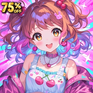 アニメキャラクターコミッション | カスタムアニメ/マンガキャラクター | オリジナルアニメアート | ファンアート | OC | アバター | pfpアイコン | カスタムPFPアニメ