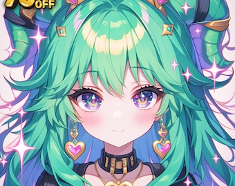 Custom Anime PFP, Icon & Portrait | Twitch, Vtuber, Pngtuber, Chibi, Kawaii, Avatar, Character Profile Picture Commission