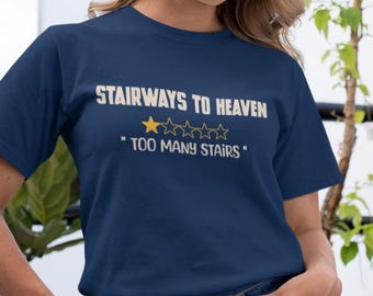 Stairway to Heaven One Star Funny Band Shirt – Gift for Guitarists & Musician Dad