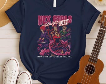 Hex Girls-concertshirt, T-shirt The Hex Girls Rock Band, Rock Roll-shirt