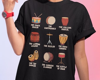 Funny Drummer Shirt - Gift for Drummers, Drum Teachers, Percussionists & Musicians