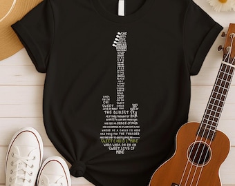 Sweet Child O' Mine Guitar Design Shirt, Rock and Roll Gift, Unique Electric Guitar Shirt, Perfect for Rock Lovers and Guitarists