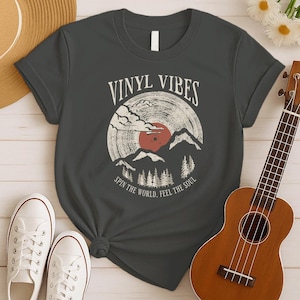 Vintage Vinyl Shirt – Vinyl Record Print for Music Lovers, Record Collectors, Vinyl Record Player Fans and Retro Music Design Enthusiasts.