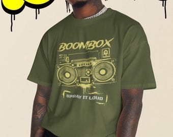 Ghetto Blaster Boombox Shirt – 80s Nostalgia Gift for DJs & Audio Engineers