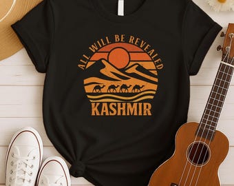 70s Rock Tees – Kashmir Song Lyrics Tshirt Inspired 1970s Concert Classic Rock Gifts