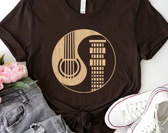 Yin Yang Guitarist Shirt – Gift for Guitar Teachers, Players and Songwriters