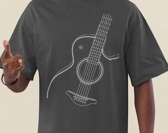Acoustic Guitar Indie Folk Shirt – Gift for Songwriters, Guitarists & Musicians