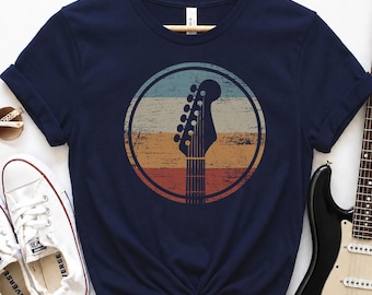 Vintage Guitar Shirt – Retro Acoustic Guitar Tee for Guitarists