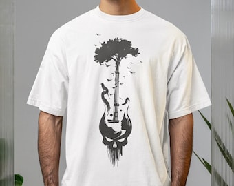 Indie Folk Horror Shirt – Goblincore Gift for Guitar Players and Songwriters