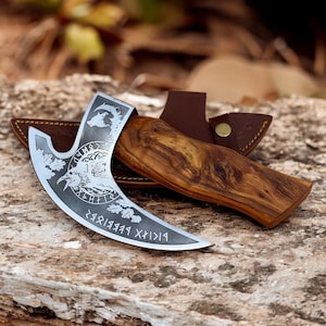 Viking Pizza Cutter Axe with Sheath, Hand Forged Viking Axe, Custom Pizza Axe , Viking Gift, Christmas Gift