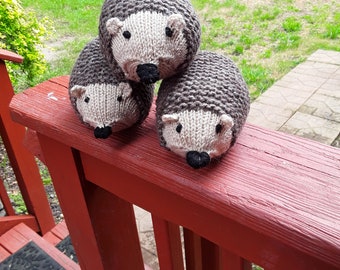 Hand Knitted -Plush Stuffed Hedgehogs