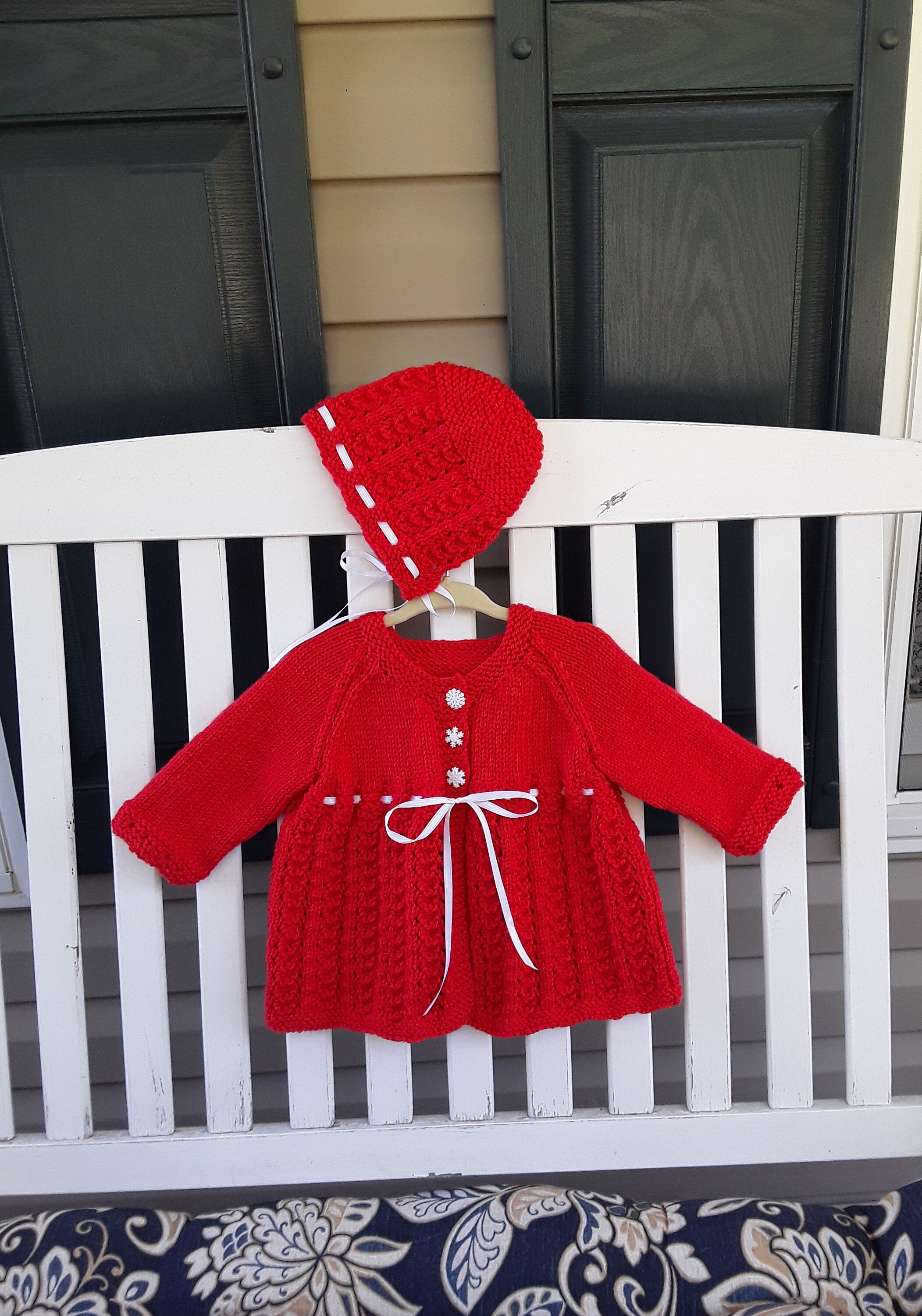 Baby girl red cardigan sweater hotsell