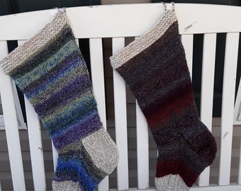 ORDER EARLY   Hand Knitted Christmas Stockings