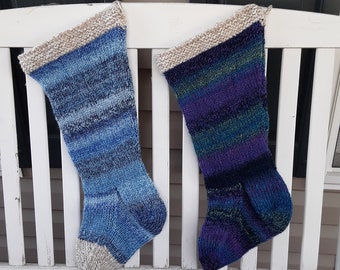 ORDER EARLY   Hand Knitted Christmas Stockings