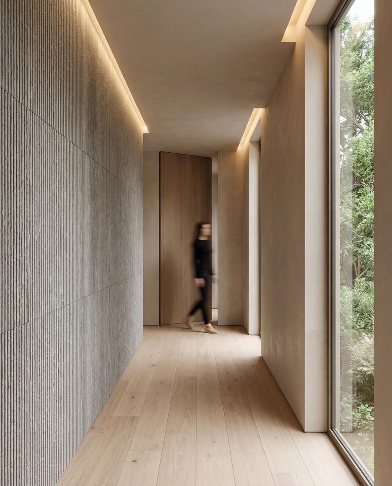 FOSSO Stone Touch Flex FLR 03 | Flexible Mineralstein-Wandpaneele | 120 x 60 cm | 7 mm tiefe Struktur | Leicht & wasserfest | Überstreichbar Bild 12