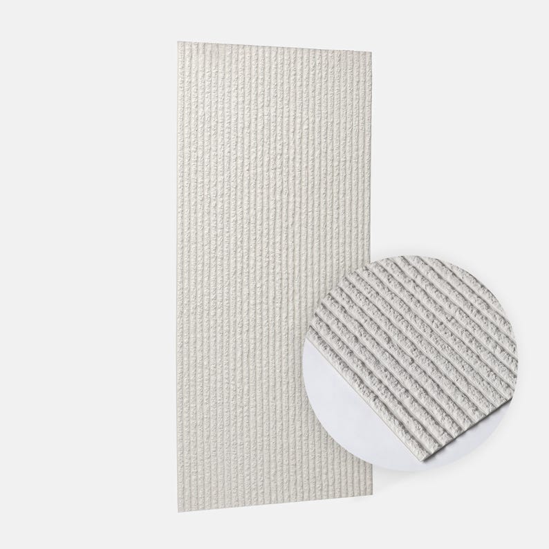 DUNES Stone Touch Flex FLR 02 | Flexibel väggpanel i mineralsten | 120x60cm | 5 mm djup textur | Lätt och vattentät | Övermålningsbar vit bild 14