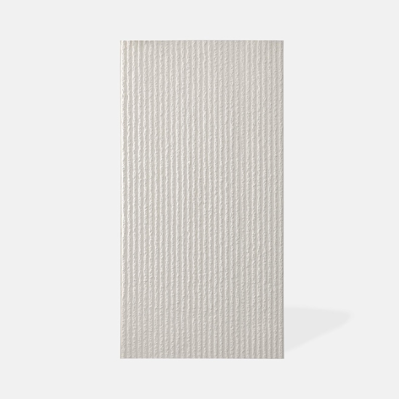 DUNES Stone Touch Flex FLR 02 | Flexibel väggpanel i mineralsten | 120x60cm | 5 mm djup textur | Lätt och vattentät | Övermålningsbar vit bild 13
