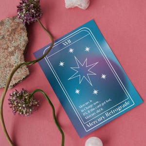 Cartão de Astrologia | Cartões com Design | Cartão de Saudações | Cartão Engraçado | Arte para Imprimir | Cartões Ilustrados