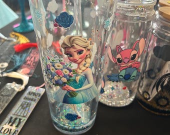 Elsa snowglobe tumbler