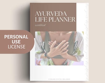Ayurveda Life Planner Workbook | Personal Use License | Build a Balanced Ayurvedic Routine | Instant PDF Download