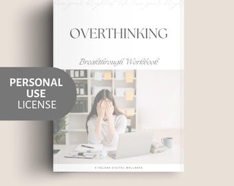 Overthinking Breakthrough Workbook | Personal Use License | Quiet the Spiral + Rebuild Self-Trust | Instant PDF Download