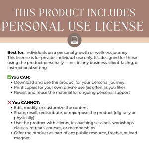 Wellness Routine Workbook | Personal Use License | Build Balance, Clarity & Sustainable Habits | Instant PDF Download image 7