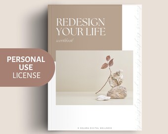 Redesign Your Life Workbook | Personal Use License | Release, Reconnect & Rebuild Your Brightest Life | Instant PDF Download