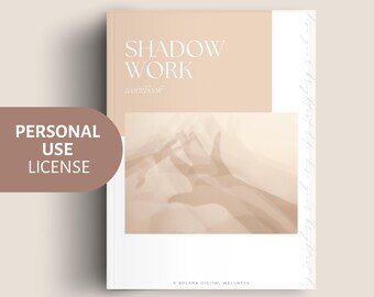 Shadow Work Workbook | Personal Use License | Explore, Integrate & Heal Hidden Parts of Self | Instant PDF Download