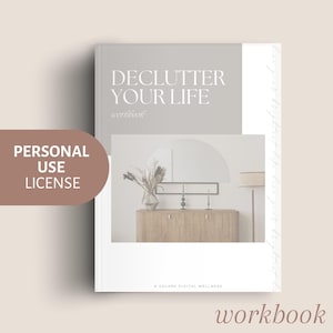 Cuaderno de trabajo "Ordena tu vida" / Licencia de uso personal / Claridad mental, física y digital / Descarga instantánea en PDF