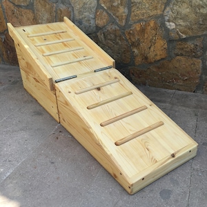 2-in-1 Dog Ramp and Coffee Table “Handcrafted Solid Pine Wood”