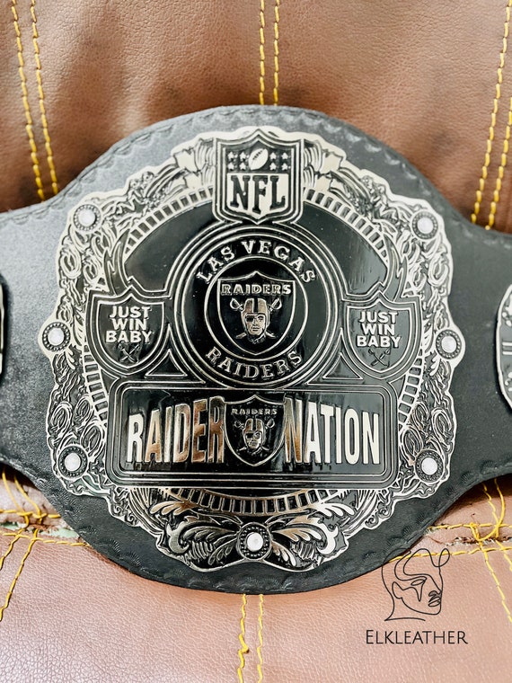 Las Vegas NFL Raiders Heavy Weight Championship Belt Replica