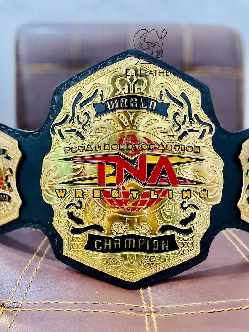 World TNA Wrestling Champion Heavy Weight Championship Belt Replica Personalized Wrestling belt Zinc Material Genuine Leather Gift For Him