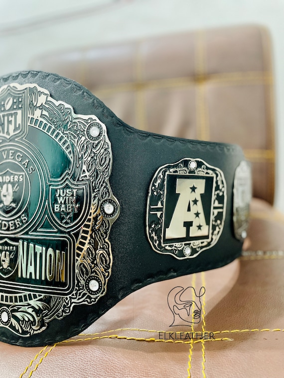 Las Vegas NFL Raiders Heavy Weight Championship Belt Replica
