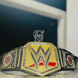 World Golden Champion Heavyweight Championship Belt Replica Personalized Wrestling belt With Genuine leather Champion Belt Gift For Her