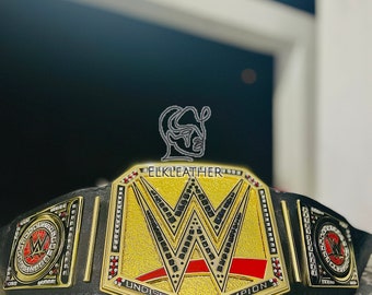 World Golden Champion Heavyweight Championship Belt Replica Personalized Wrestling belt With Genuine leather Champion Belt Gift For Her