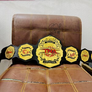 World TNA Wrestling Champion Heavy Weight Championship Belt Replica Personalized Wrestling belt Zinc Material Genuine Leather Gift For Him
