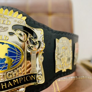 Unified World Heavyweight Wrestling Champion Belt Replica Personalized Wrestling belt Zinc Material Genuine Leather Gift For Him