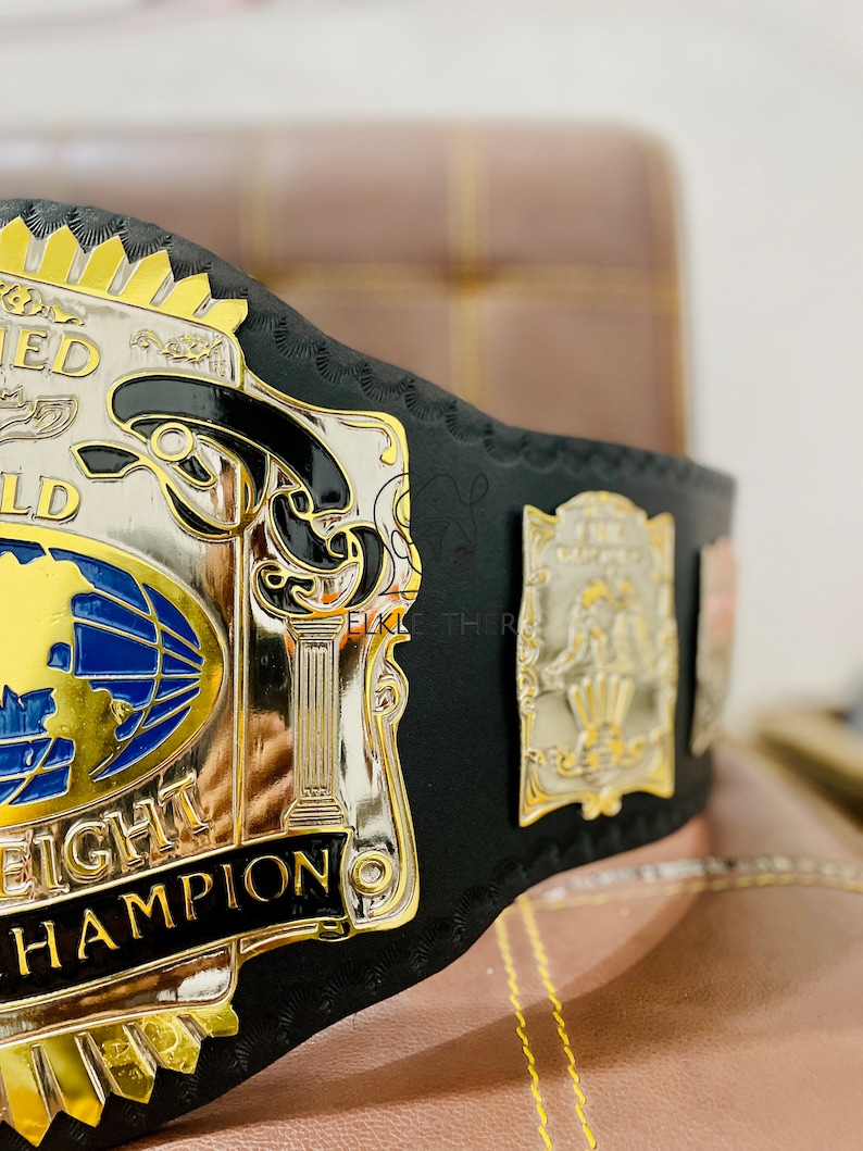 Unified World Heavyweight Wrestling Champion Belt Replica Personalized Wrestling belt Zinc Material Genuine Leather Gift For Him