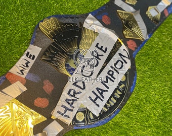 World Hardcore Champion Heavyweight Championship Belt Replica Personalized Wrestling belt Zinc Material Genuine Leather Gift For Dad