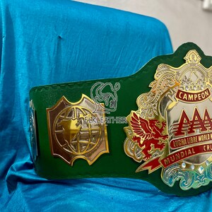 AAA Lucha Libre World Wide Champion Heavyweight Championship Belt Replica Personalized Wrestling belt With Genuine leather Champion Belt