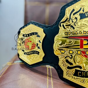 World TNA Wrestling Champion Heavy Weight Championship Belt Replica Personalized Wrestling belt Zinc Material Genuine Leather Gift For Him