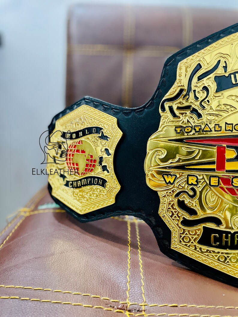 World TNA Wrestling Champion Heavy Weight Championship Belt Replica Personalized Wrestling belt Zinc Material Genuine Leather Gift For Him