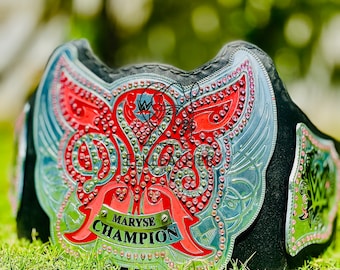 New World Women Heavyweight Championship Belt Replica Personalized Wrestling belt With Personalized Name Plate Option Gift for her