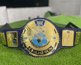 World Blue Big Eagle Heavyweight Championship Belt Replica Personalized Wrestling belt Zinc Material Genuine Cow Leather Gift For Boyfriend