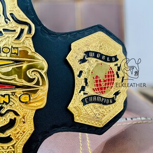 World TNA Wrestling Champion Heavy Weight Championship Belt Replica Personalized Wrestling belt Zinc Material Genuine Leather Gift For Him