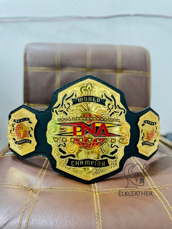 World TNA Wrestling Champion Heavy Weight Championship Belt Replica Personalized Wrestling belt Zinc Material Genuine Leather Gift For Him