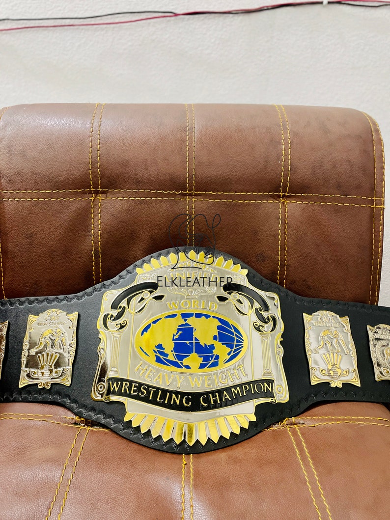 Unified World Heavyweight Wrestling Champion Belt Replica Personalized Wrestling belt Zinc Material Genuine Leather Gift For Him