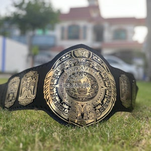 Lucha Heavyweight Championship Belt Replica Personalized Wrestling belt Zinc Material Genuine Cow Leather Gift For Wrestler Fans