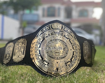Lucha Heavyweight Championship Belt Replica Personalized Wrestling belt Zinc Material Genuine Cow Leather Gift For Wrestler Fans