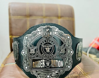Las Vegas NFL Raiders Heavy Weight Championship Belt Replica